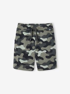 Boys-Shorts-Easy-On Camouflage Shorts for Boys