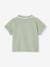 Polo Shirt with Embroidery on the Chest, for Baby Boys Dark Blue+sage green - vertbaudet enfant 