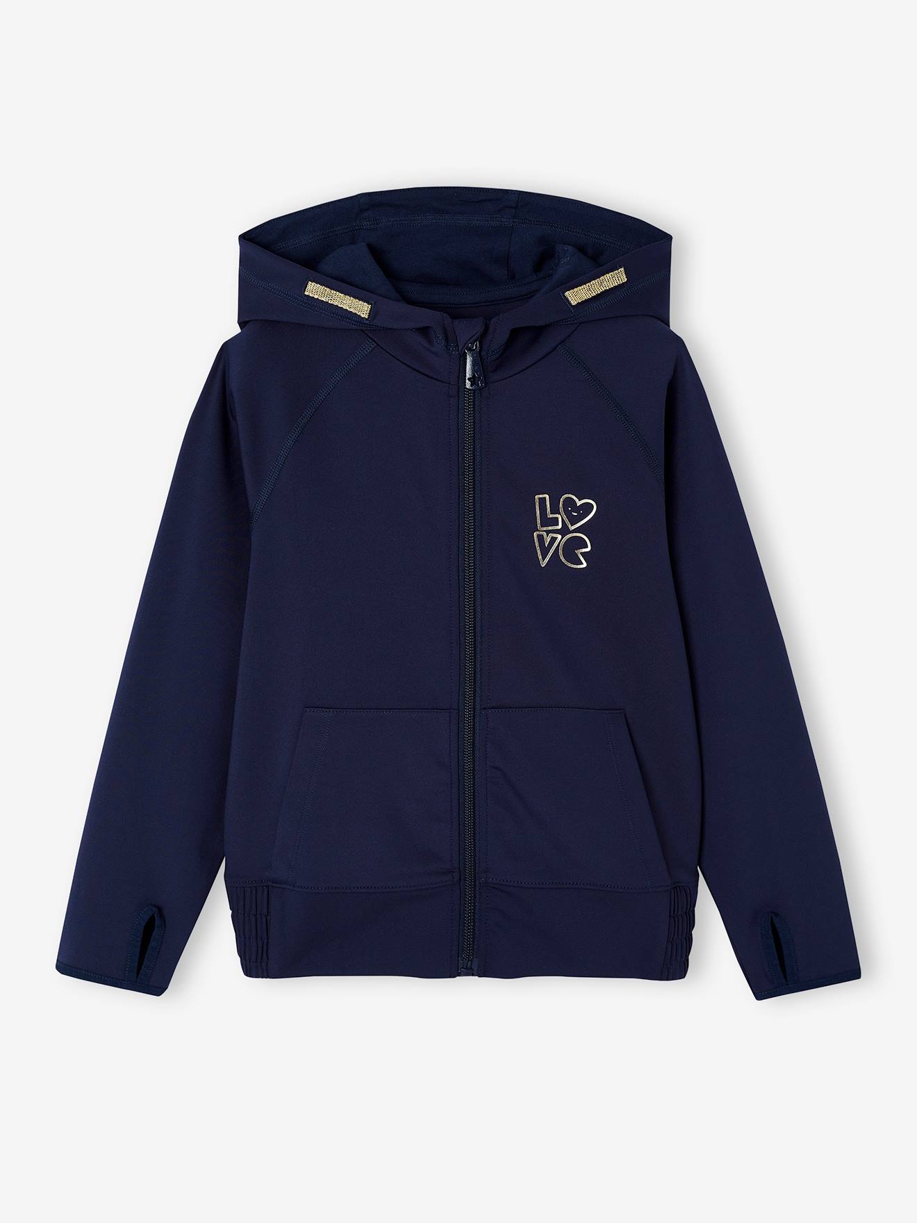Ensemble De Sport Fille Sweat à Capuche + Legging | Matière Technique Stretch, Capuche Doublée, Poches Kangourou