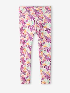 Girls-Girls' sports leggings with exotic patterns