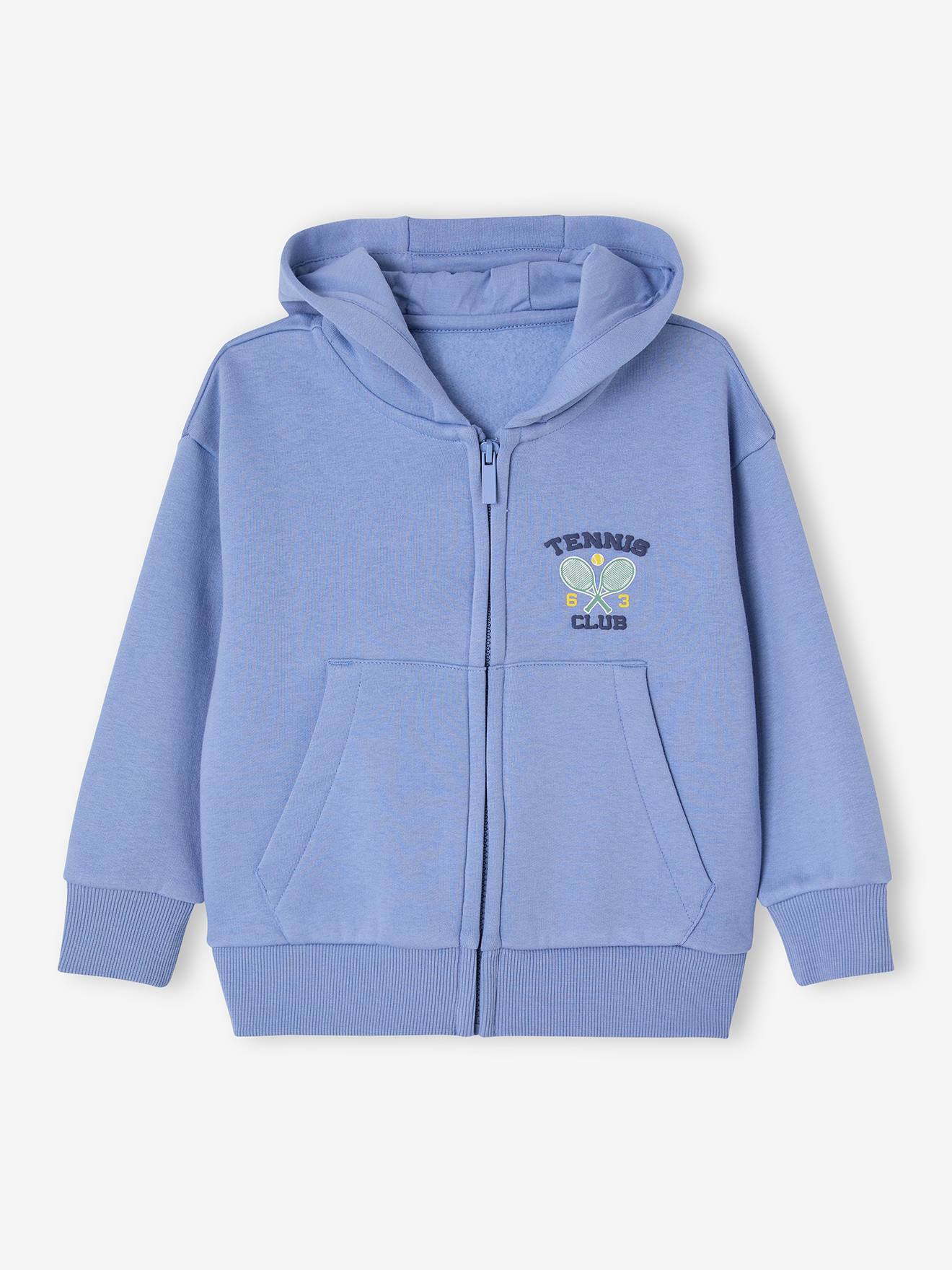 Ensemble Bébé Garçon Vertbaudet - Sweat à Capuche 'Super Cool Boy' + Jean élastiqué - Taille élastique, Confortable