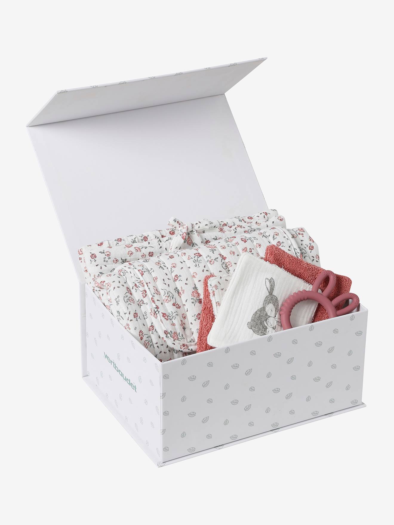 Coffret cadeau naissance pièces hochet, tapis à langer