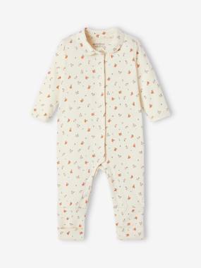 Baby-Pyjamas & Sleepsuits-Floral convertible baby sleeping bag