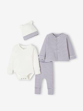 Baby-Outfits-Mix & match outfit: bodysuit + leggings + cardigan + hat