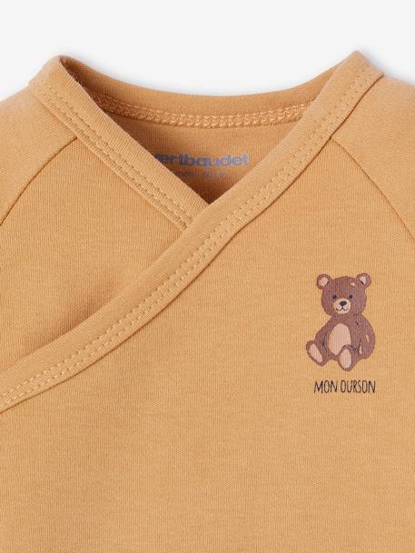 Sleepsuit gift set and 2 bear bodysuits ecru - vertbaudet enfant 