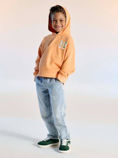 Wide Easy to Slip On Jeans for Boys bleached denim+brut denim+grey+stone - vertbaudet enfant 