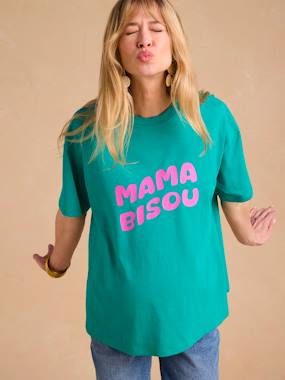 Maternity-T-shirts & Tops-T-Shirt for Maternity, "Mama Bisou" by ENVIE DE FRAISE