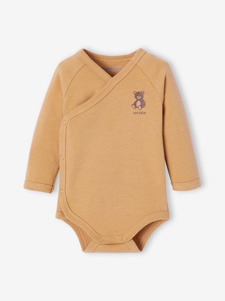 Sleepsuit gift set and 2 bear bodysuits ecru - vertbaudet enfant 