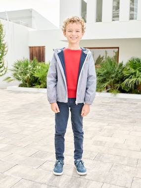 Boys-Coats & Jackets-Chambray windbreaker for boys