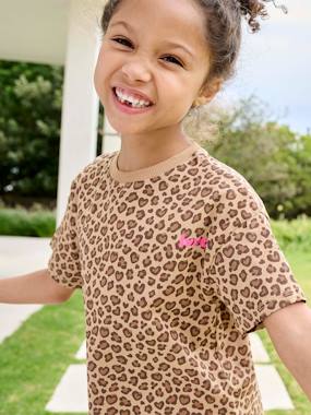 Girls-Short-sleeved printed T-shirt for girls