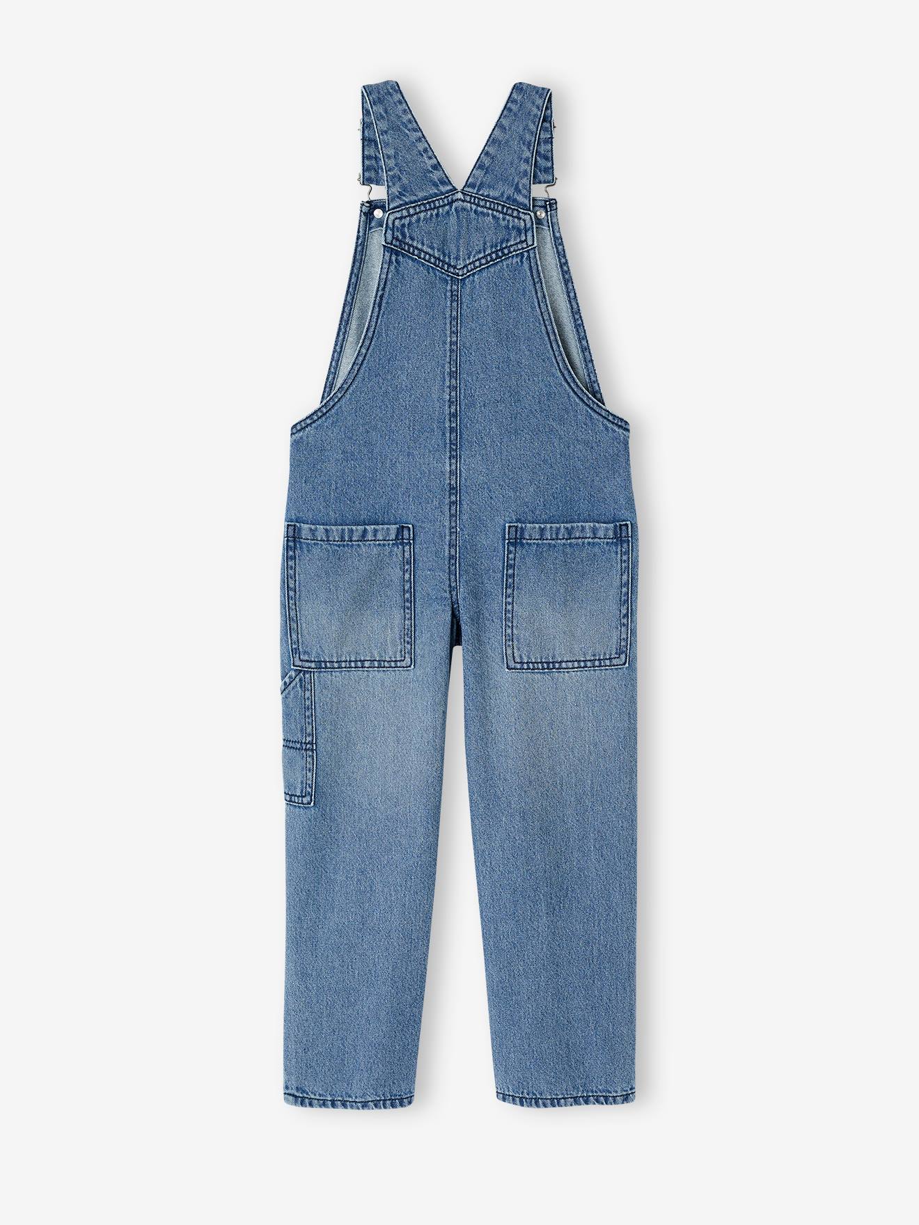Fluid denim dungarees for boys - stone, Boys Fluid denim dungarees for boys - stone, Boys