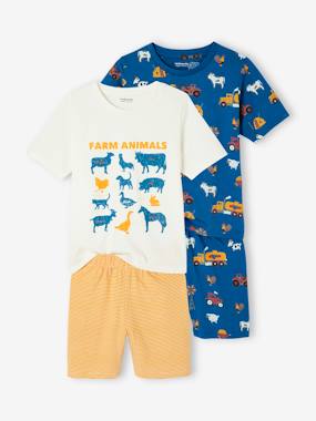 Boys-Nightwear-Pack of 2 Pyjamas for Boys, À La Ferme