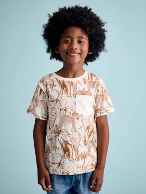 -T-Shirt with Graphic Motifs for Boys