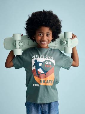 -T-Shirt with Graphic Motifs for Boys