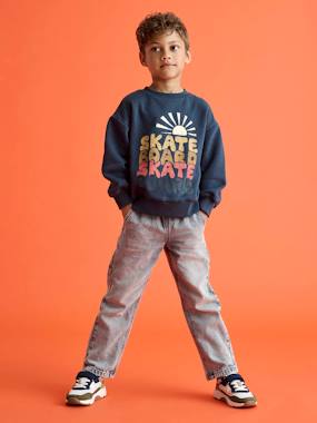 Boys-Jeans-Wide Easy to Slip On Jeans for Boys