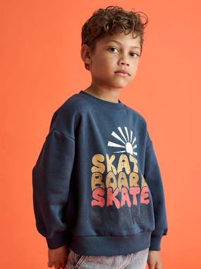 Boys-Cardigans, Jumpers & Sweatshirts-Sweatshirts & Hoodies-Boys' skate print sweatshirt