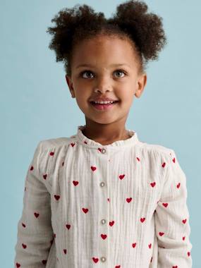 Chemise en gaze de coton personnalisable fille  - vertbaudet enfant