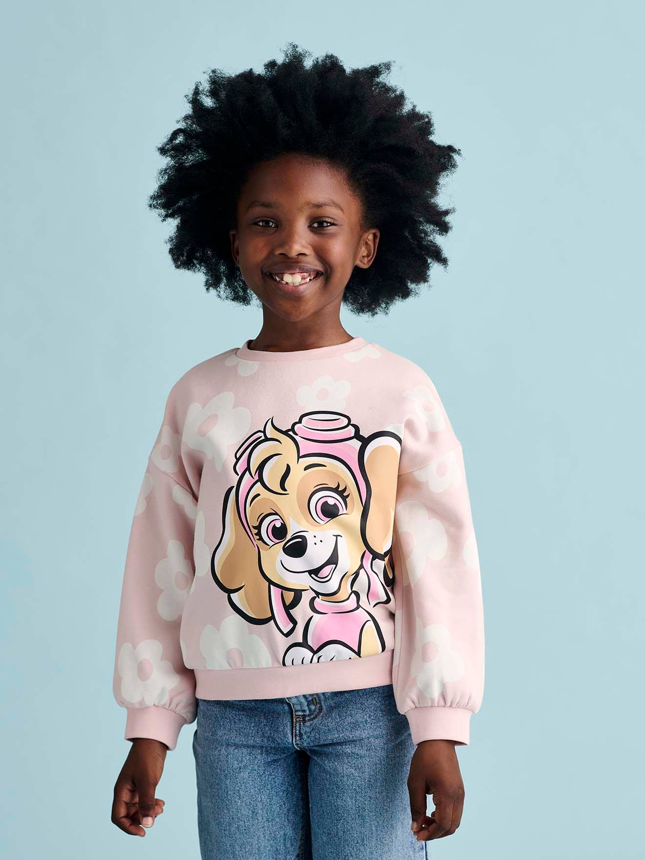 Sweat pat patrouille® à fleurs motif stella rose poudré Vertbaudet | La Redoute Sweat pat patrouille® à fleurs motif stella rose poudré Vertbaudet | La Redoute