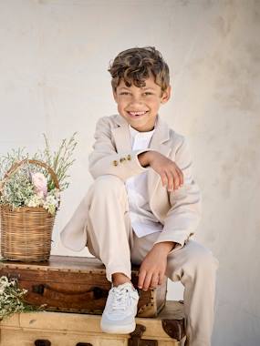 Ensemble céremonie chemise col Mao, veste et pantalon garçon  - vertbaudet enfant