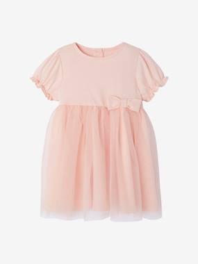 -Occasion Wear Dress in Tulle & Glitter, for Babies