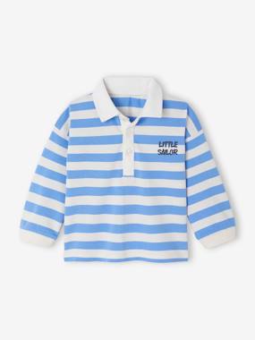 -Striped Polo Shirt for Babies