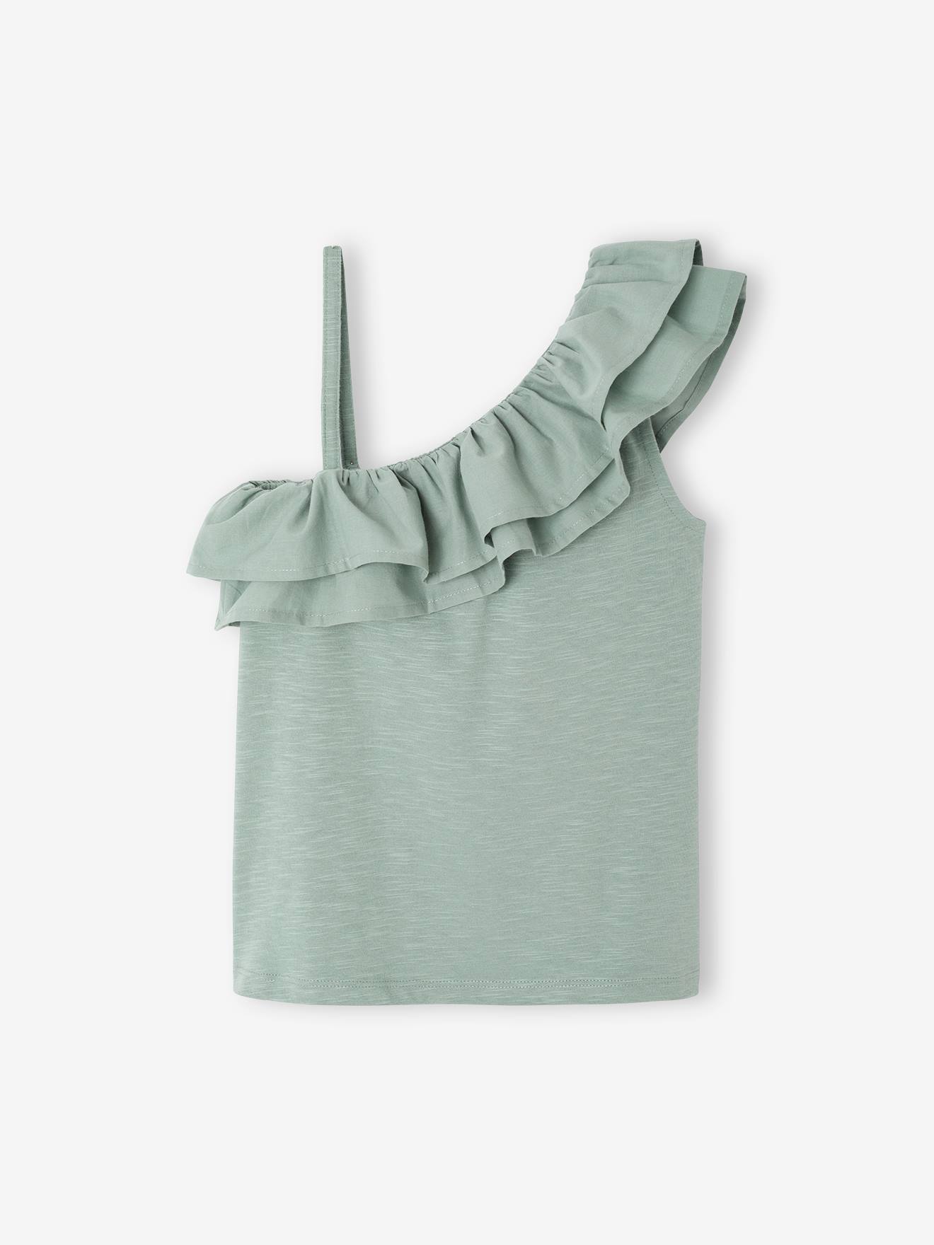 トップス enewd nina asymmetry frill blouse t top-with-asymmetrical-frill-
