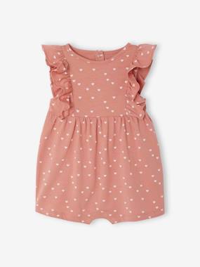 -Frill-Sleeved Playsuit for Babies, Basics