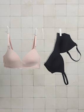 Maternity-Lingerie-2 Non-Wired Nursing Bras in Bamboo Viscose