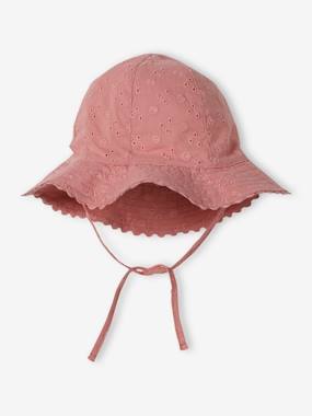 Baby-Accessories-Hat in Broderie Anglaise for Baby Girls