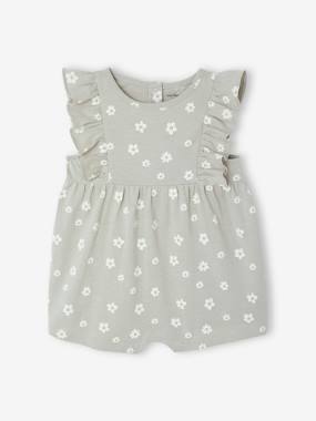 Baby-Frill-Sleeved Playsuit for Babies, Basics