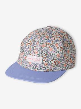 Girls-Floral Cap for Girls