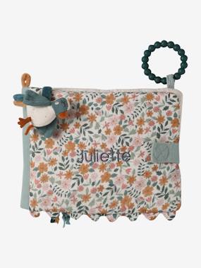 VERTBAUDET Livre Photo Doudou Tanzanie Orange Velours Doux - Cadeau Naissance Idéal Pour Bébé