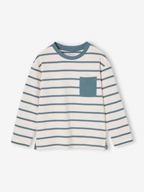 T-shirt avec message EVJF - Blanc rayé - Femme - 3.30