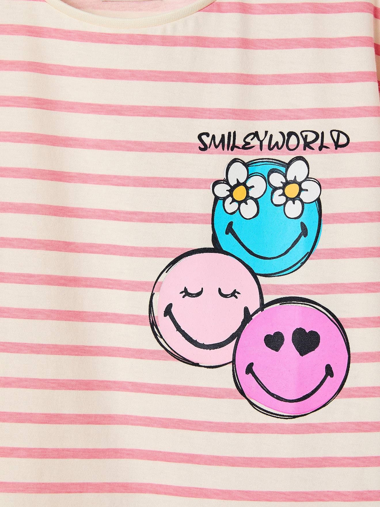 Purple Pull And Bear Smiley Hoodie Smiley® World Striped T-Shirt