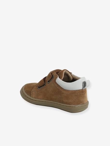 Chaussures premiers pas bébé velcro beige+bleu+bleu électrique+bleu océan+chocolat+lot beige+lot marron+lot vert+marron+ocre+vert+vert sauge - vertbaudet enfant 