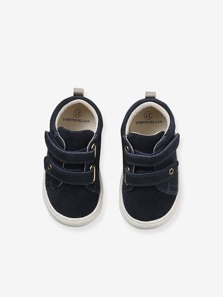 Chaussons Bébé Vertbaudet - Cuir Souple à Scratch - Semelle Antidérapante - Confort Et Protection