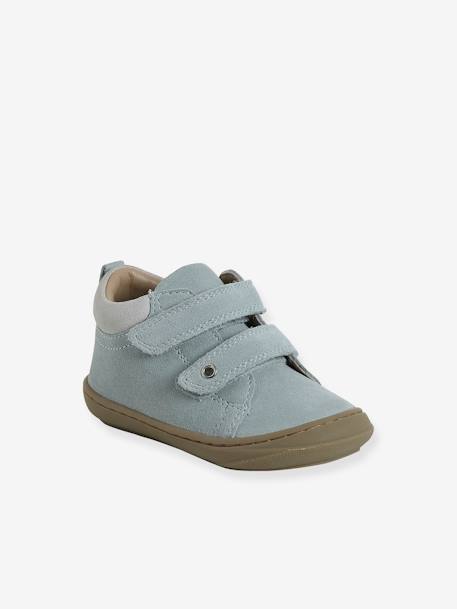 Chaussures premiers pas bébé velcro beige+bleu+bleu électrique+bleu océan+chocolat+lot beige+lot marron+lot vert+marron+ocre+vert+vert sauge - vertbaudet enfant 