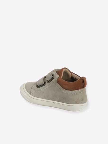 Chaussures premiers pas bébé velcro beige+bleu+bleu électrique+bleu océan+chocolat+lot beige+lot marron+lot vert+marron+ocre+vert+vert sauge - vertbaudet enfant 