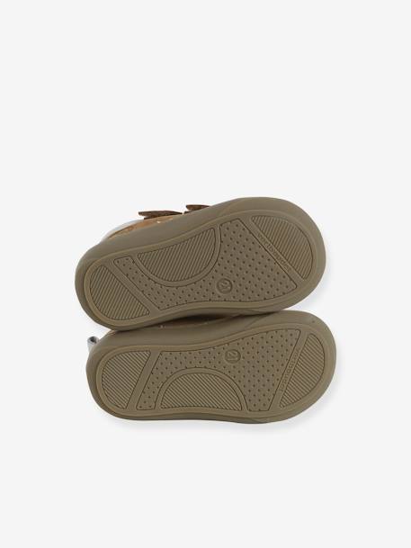 Chaussures premiers pas bébé velcro beige+bleu+bleu électrique+bleu océan+chocolat+lot beige+lot marron+lot vert+marron+ocre+vert+vert sauge - vertbaudet enfant 