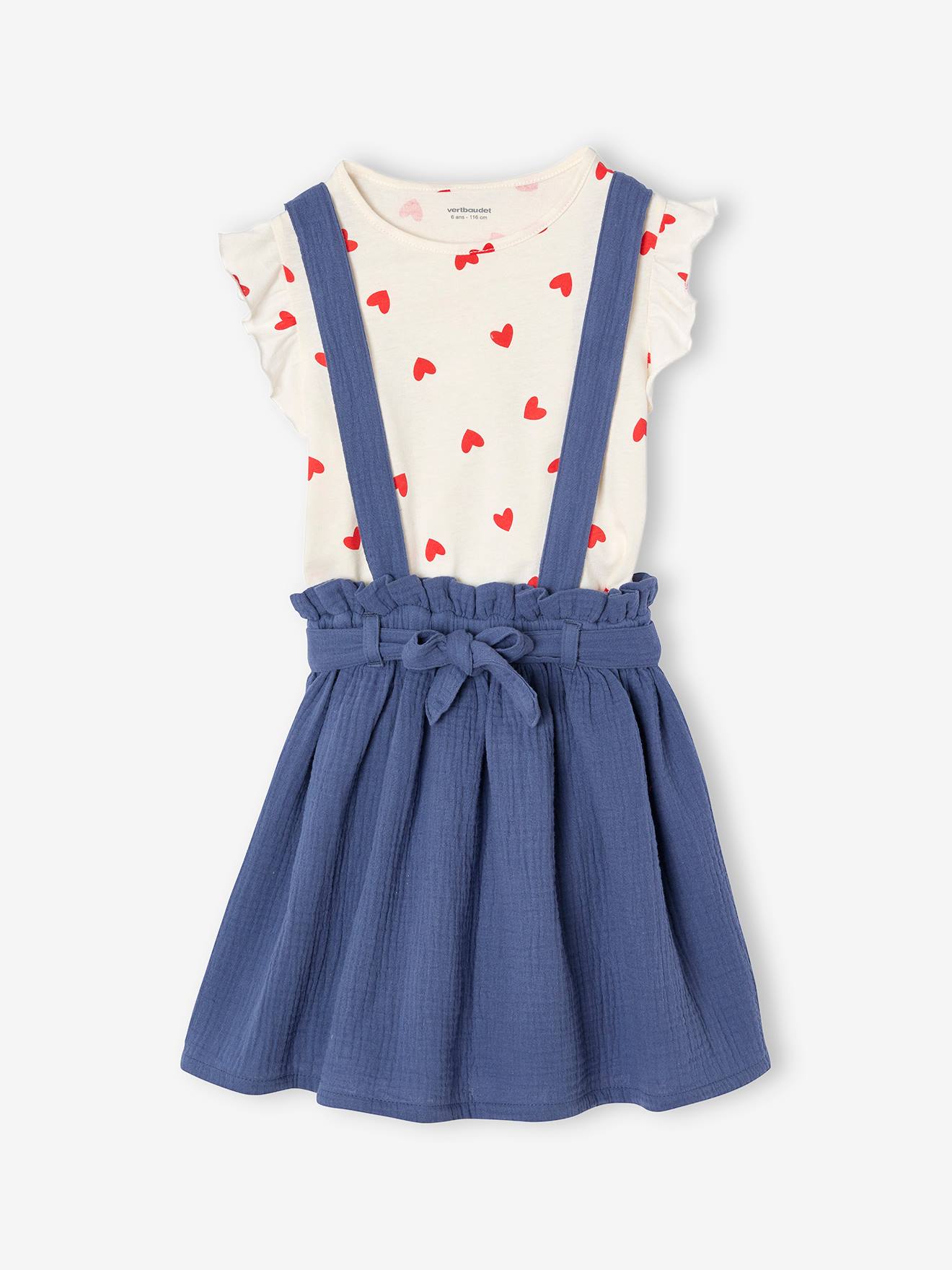 Ensemble Fille Mulberribush 3T - Haut à Bretelles Floral Et Jupe Assortie - Neuf Avec étiquette