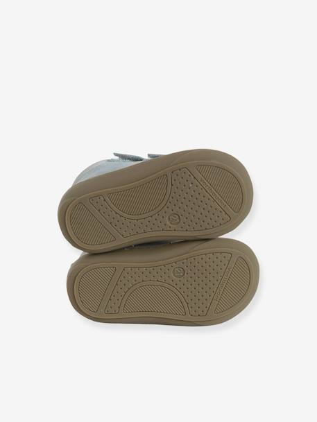 Chaussures premiers pas bébé velcro beige+bleu+bleu électrique+bleu océan+chocolat+lot beige+lot marron+lot vert+marron+ocre+vert+vert sauge - vertbaudet enfant 