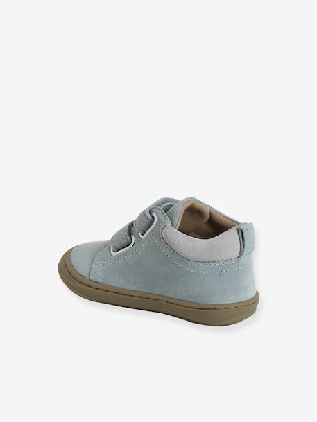 Chaussures premiers pas bébé velcro beige+bleu+bleu électrique+bleu océan+chocolat+lot beige+lot marron+lot vert+marron+ocre+vert+vert sauge - vertbaudet enfant 