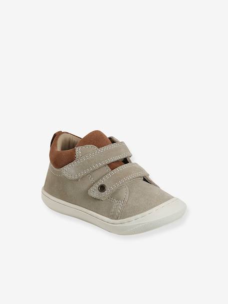 Chaussures premiers pas bébé velcro beige+bleu+bleu électrique+bleu océan+chocolat+lot beige+lot marron+lot vert+marron+ocre+vert+vert sauge - vertbaudet enfant 