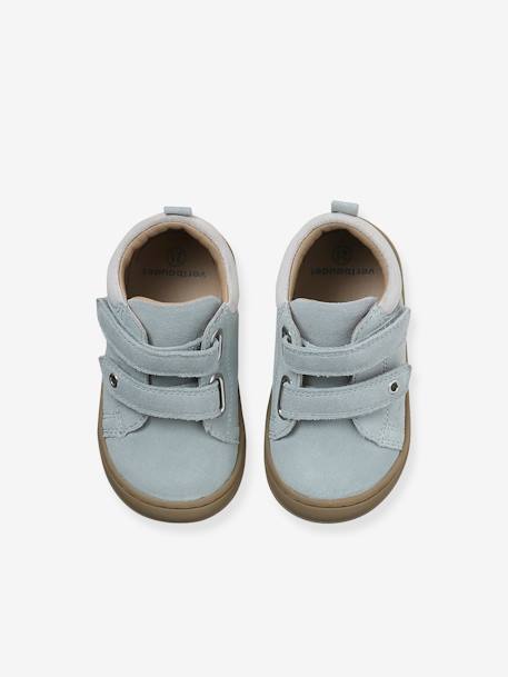 Chaussures premiers pas bébé velcro beige+bleu+bleu électrique+bleu océan+chocolat+lot beige+lot marron+lot vert+marron+ocre+vert+vert sauge - vertbaudet enfant 