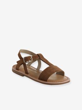-Leather Sandals for Girls, Designed for Autonomy 
