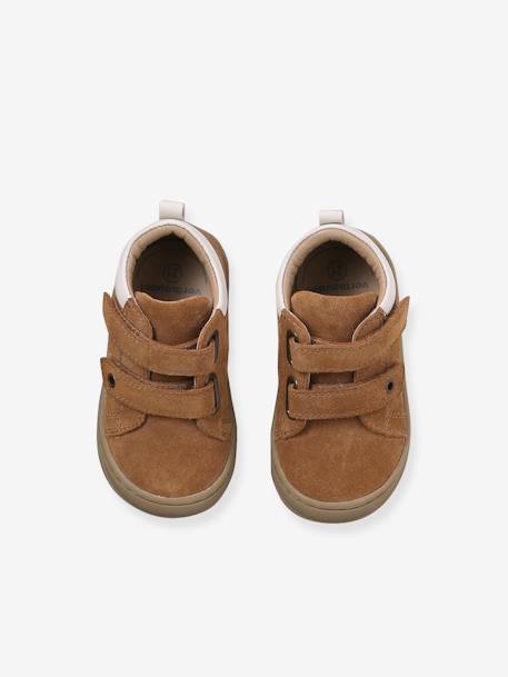 Chaussures premiers pas bébé velcro beige+bleu+bleu électrique+bleu océan+chocolat+lot beige+lot marron+lot vert+marron+ocre+vert+vert sauge - vertbaudet enfant 