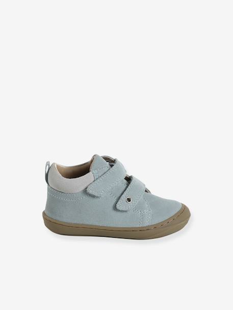 Chaussures premiers pas bébé velcro beige+bleu+bleu électrique+bleu océan+chocolat+lot beige+lot marron+lot vert+marron+ocre+vert+vert sauge - vertbaudet enfant 