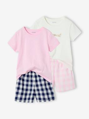 -Pack of 2 Poplin Pyjamas for Girls