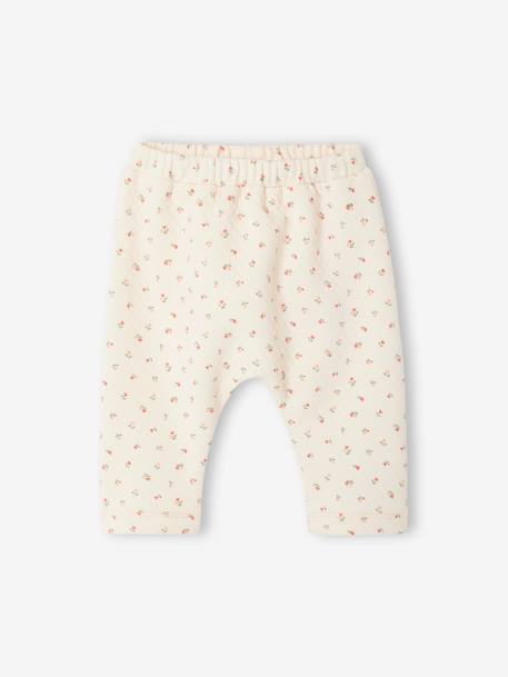 Sweatshirt & Trousers Combo for Babies 6308+ecru+marl beige+pale pink+rose - vertbaudet enfant 