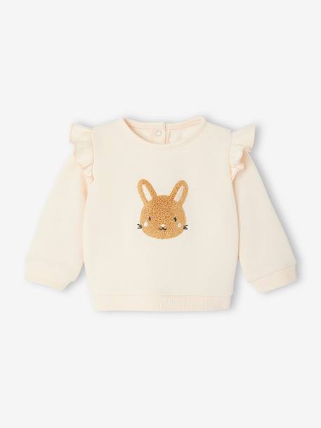 Sweatshirt & Trousers Combo for Babies 6308+ecru+marl beige+pale pink+rose - vertbaudet enfant 